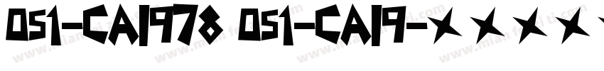 051-CAI978 051-CAI9字体转换
